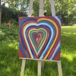 Olieverf schilderij " hartstocht in kleur"