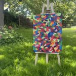 Olieverf schilderij " Splashes of colors "