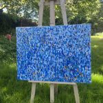 Olieverf schilderij " The infinite Blue "